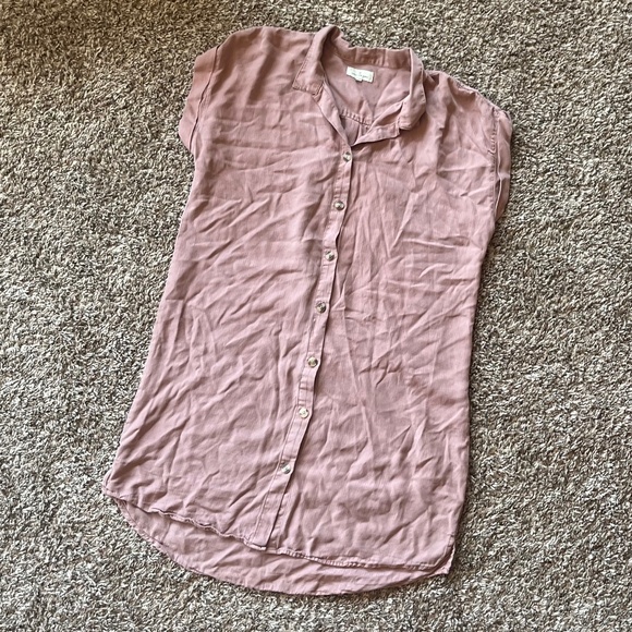 Thread & Supply button up t-shirt dress - Picture 1 of 4